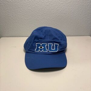 Monsters University Hat Disney Parks Adult Strapback Blue Baseball Dad Cap Pixar
